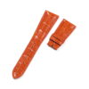 Buy Custom Patek Philippe grand Orange Alligator Leather strap Replacement watchbands