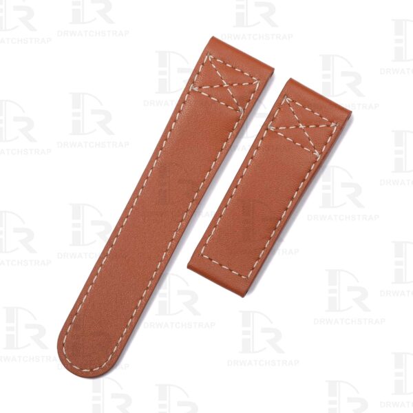 Buy Custom Replacement strap for Oris Aviation BC4 brown calfskin leather watch band