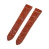 Custom Alligator Brown leather watch band for Cartier Santos Galbee strap replacement old style guarantee fit