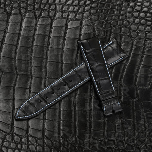 Custom Curved End link Audemars Piguet Millenary Leather strap 22mm 20mm 24mm (1)