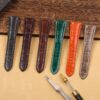 Custom Patek Philippe grand Alligator Leather strap Replacement watchbands (2)