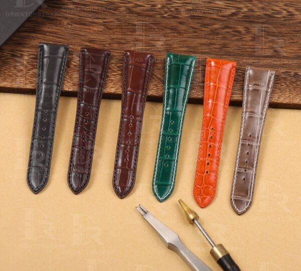 Custom Patek Philippe grand Alligator Leather strap Replacement watchbands (2)