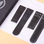 Buy Custom Oris BC4 straps and gray leather watch bands replacement for sale