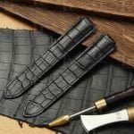 Cartier Ballon Bleu Red alligator leather watch band SG26 (1)