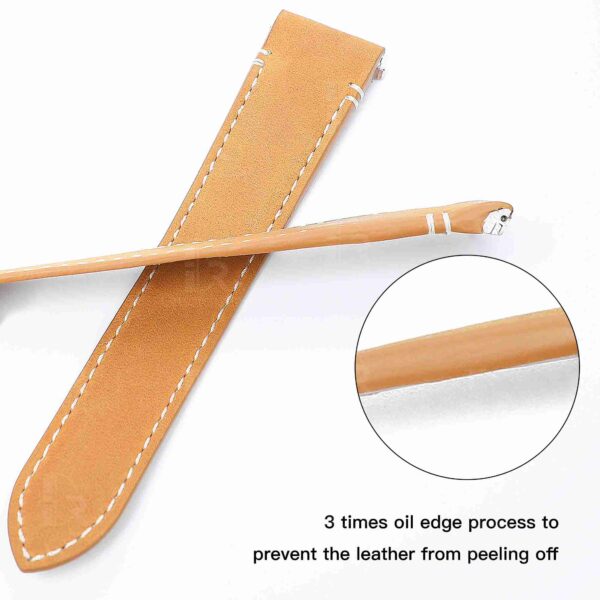 Quick release Cartier Santos Quickswitch Straps Brown leather watch strap for sale, replacement with an interchangeable system leather watchbands for men's women's Cartier Santos Larga Medium watches.