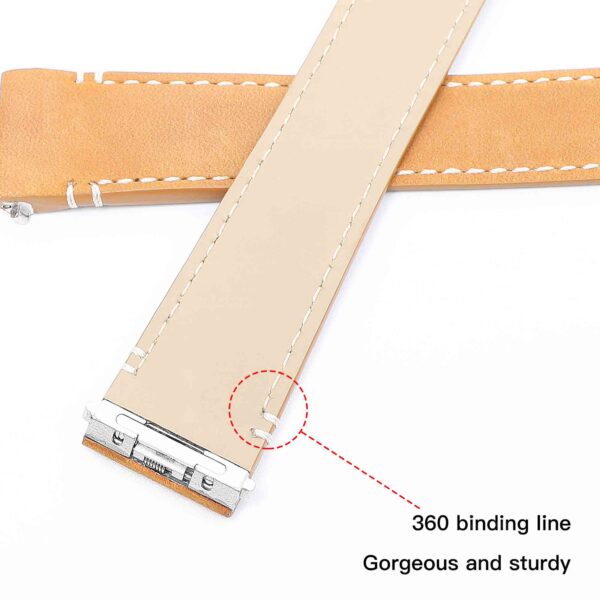 360 binding line and water-resistant linning calfskin buttom material