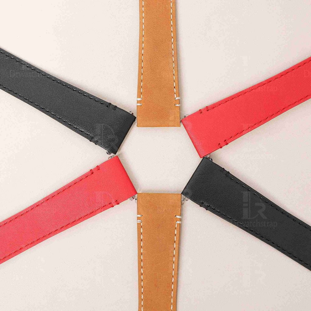 Quick release Cartier Santos Quickswitch Straps black red brown blue leather watch strap & watch band replacement with an interchangeable system for men's women's Santos de Cartier Larga Medium watches for sale - Shop the best quality Santos de Cartier straps and watchbands at a low price