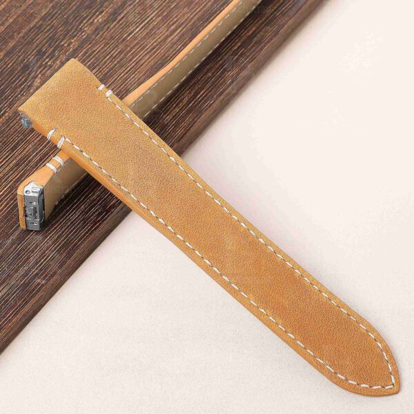 Cartier Santos Quickswitch Straps leather watch strap replacement with an interchangeable system and red black brown blue green orange and more colors leather watch bands available for men's women's Santos de Cartier Larga Medium watches.