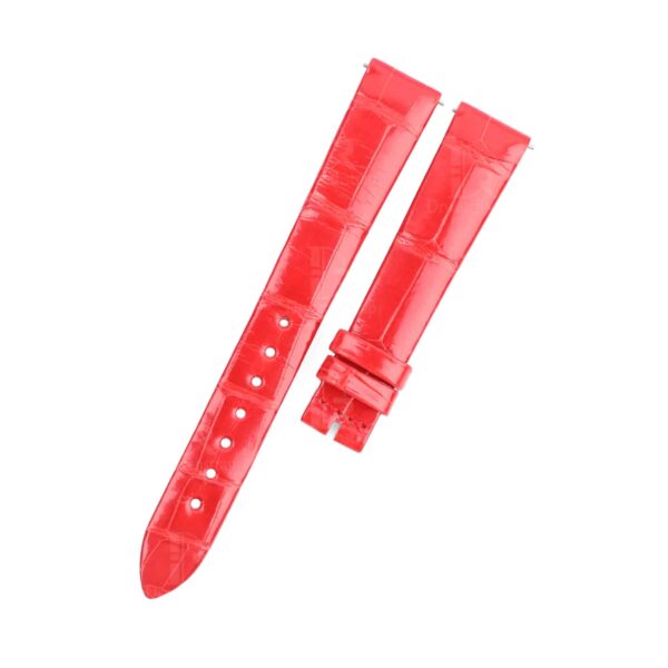 Replacement Jaeger Lecoultre Rendez Vous moon Day and Night watch strap Red Alligator leather watch band 14mm 16mm