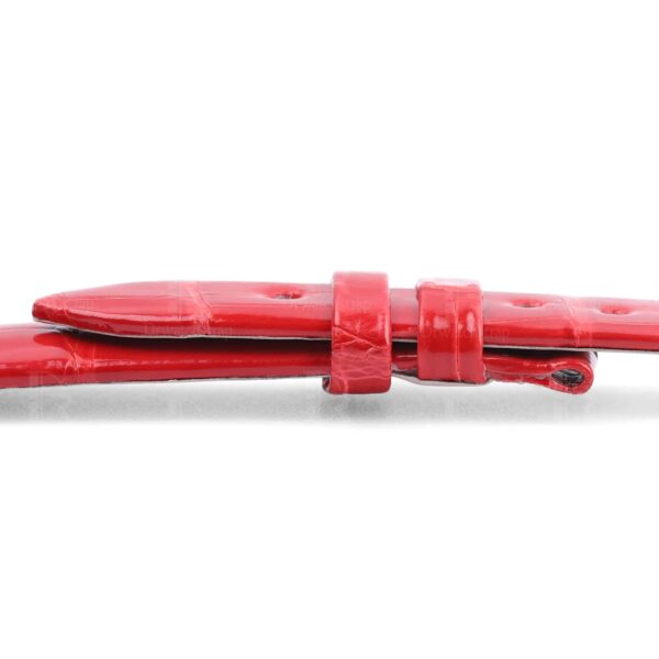 Jaeger Lecoultre alligator strap - Buy aftermarket JLC red leather watch band