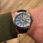 Audemars Piguet Opal Dial Black Alligator leather watch strap