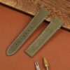 Bey Custom Cartier Santos Large Medium Oliver Green suede leather watch bands 21mm