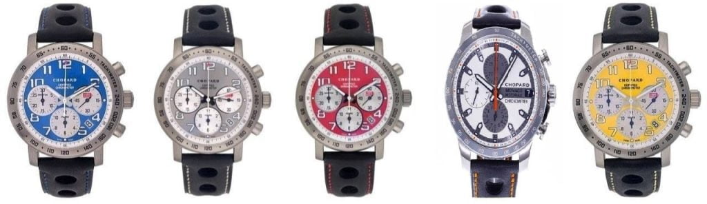 Chopard Mille Miglia Racing Colors leather strap with 3-holes