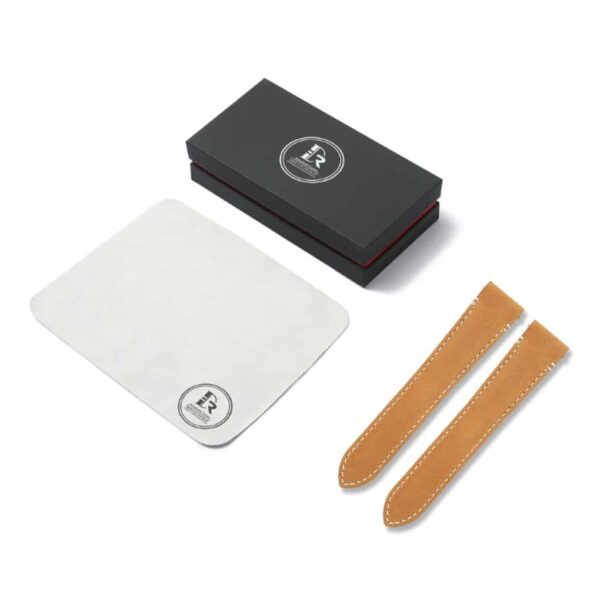 Custom handmade quickswitch strap for Santos de Cartier brown calfskin leather watch band