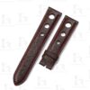 Dark Brown Leather watchband for Chopard Mille Miglia Calfskin with 3 holes