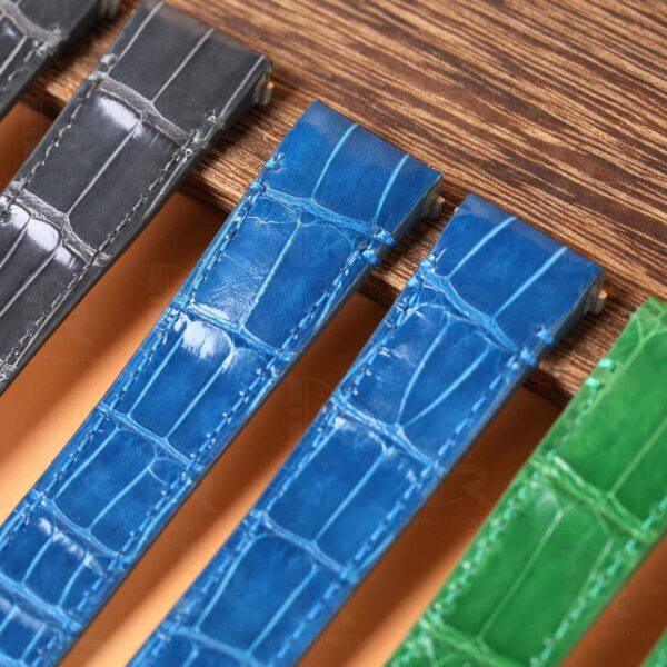 Cartier Santos Blue leather strap