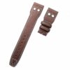 Custom premium Brown calfskin replacement IWC watch straps and watchbands for WC Big Pilot watches for sale - High-quality IWC leather strap replacement 22mm 21mm with rivets