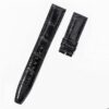 IWC Portuguese strap handmade black Alligator leather watch band