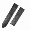 Best quality OEM custom genuine alligator leather black watch Cartier santos dumont strap and watch band replacement watch bands for sale