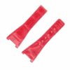 Omega Constellation red leather strap replacement best quality material alligator crocodile aftermarket Omega watch band for sale - High-end watchbands for Omega luxury watches