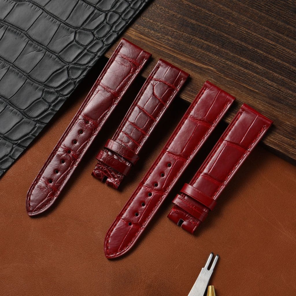 Buy replacement Chopard Happy Sport Red leather watch straps 15mm 18mm bands for sale