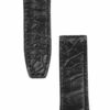 Custom Omega Constellation black leather strap replacement best quality material alligator crocodile aftermarket Omega watch band for sale - High-end watchbands for Omega luxury watch ( (3)