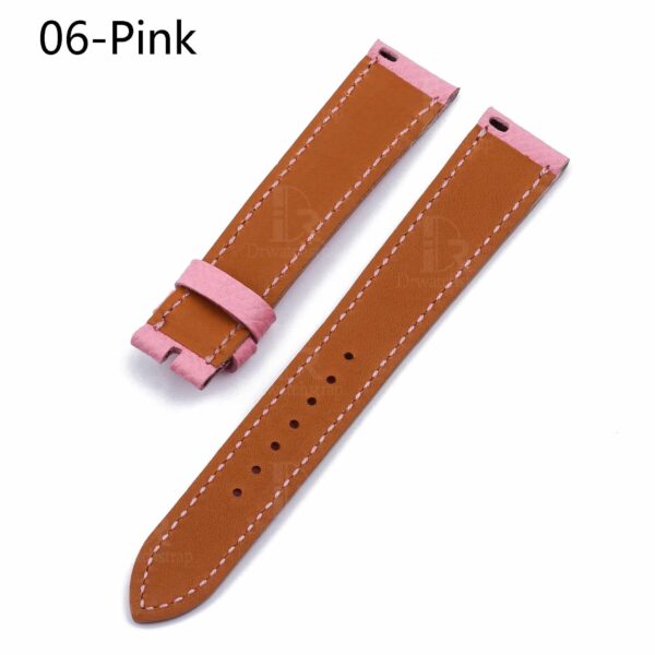 1625239853-Hermes-Cape-Cod-watch-strap-replacement-Orange-sport-band (15) Hermes watch band Single tour Pink Epson Heure H leather strap replacement