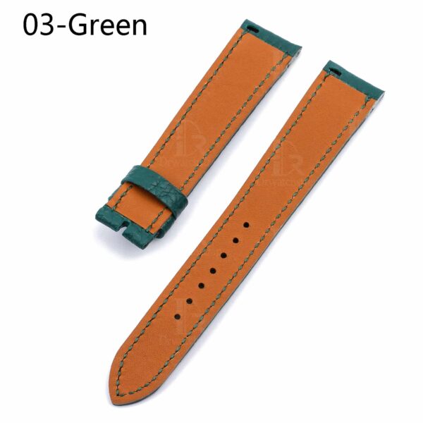 1625239886-Hermes-Cape-Cod-watch-strap-replacement-Orange-sport-band (21) Hermes watch band Green Heure H leather strap replacement