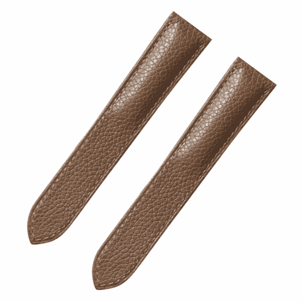 Handcrafted custom premium calf watch leather strap brown replacement watch band for Cartier Tank solo Ronde small large XL ladies men watches for sale at a low price