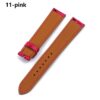 Alligator Hermes leather strap replacement Heure H single tour pink watch band