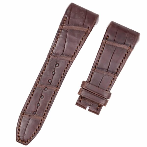 Compatible with Frank Muller Vanguard V45 V41 V32 brown alligator leather watch strap replacement watchband for sale