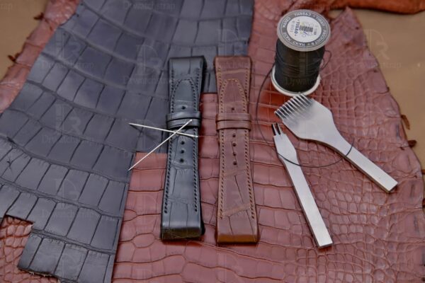 Smooth and Pliable alligator leather material