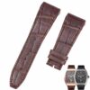 Franck Muller Vanguard V45 V41 V32strap brown alligator leather