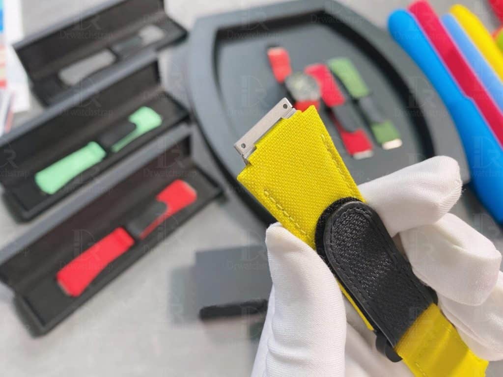 Richard Mille velcro strap yellow compatible with genuine RM 035 011 67