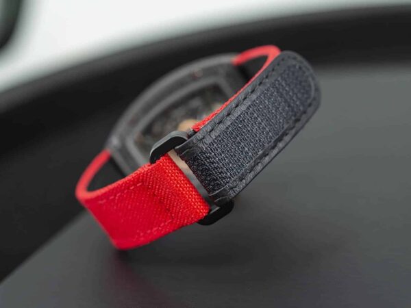 1626947312-Richard-Mille-Velcro-strap-RM-035-011-67-red-Nylon-watch-band (10) Richard Mille red strap Velcro compatible with RM 035 011 67