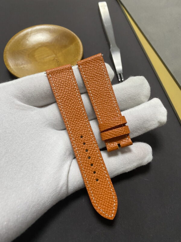 1629774746-Replacement Hermes Cape Cod watch strap (2) Premium high-quality Epsom brown calfskin leather Hermes watch band and strap for Hermes Heure H Cape Cod luxury watch - brown sport band - Shop Single tour watch bands online for sale at low price