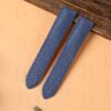Blue leather watch band for Cartier Tank Ronde Solo de Cartier Small medium large XL 16mm 18mm 20mm 23mm 24mm