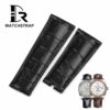 Buy Custom Rolex Sky Dweller Black leather strap 21mm 22mm replacement for watch bands (1)