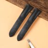 Custom calfskin black smooth leather strap and watch band replacement for Cartier Tank Ronde Solo
