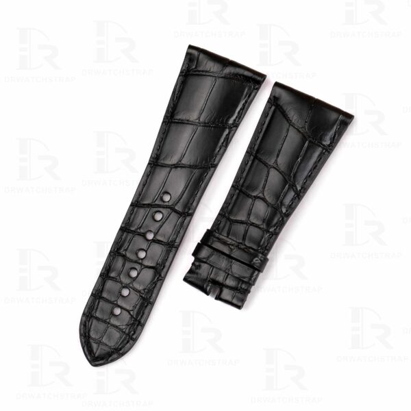 Black Belly-scale best quality alligator leather