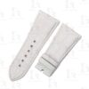 Custom White Alligator leather strap for Cartier Tank Divan watch band