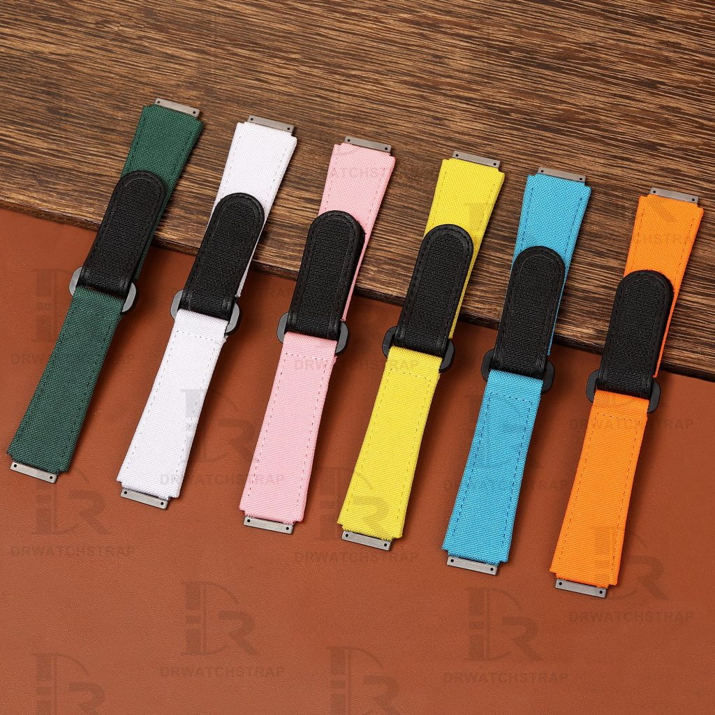 Custom high quality nylon velcro watch strap replacement for RM 035 030 055 011 016 059 067 Richard Mille luxury watches