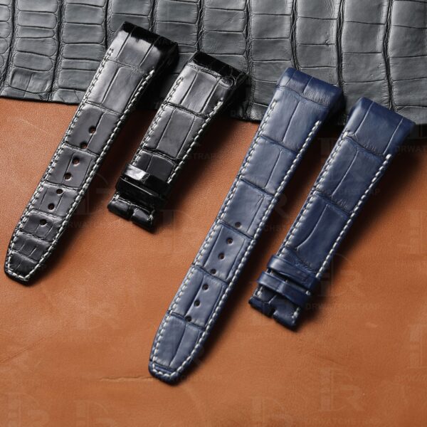 Franck Muller Vanguard V45 V41 V32 strap Black alligator leather (7)
