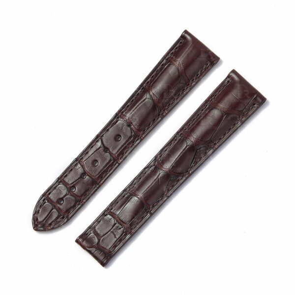 Omega Speedmaster Seamaster leather strap low price black blue white grey alligator watch band replacement online - best quality material Omega Speedmaster straps for sale