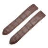 Custom Quickswitch genuine best Alligator Crocodile brown Belly-scale leather straps and watchbands replacement for Cartier Roadster 2510 xl 19mm 20mm watch with quick switch system for sale and easy to change between rubber, kevlar and bracelets straps for mens and womens - Quick release leather strap and watch band from DR Watchstrap free shipping to US, UK and whole world