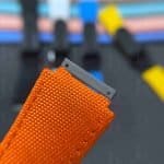 custom-velcro-watch-band-for Hublot Meca 10 orange canvas nylon replacement strap (1)