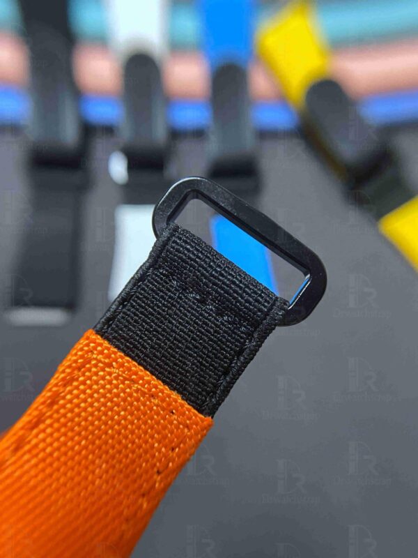 1630042717-Richard Mille canvas velcro nylon elastic watch band orange with buckle RM067 035 030 055 011 strap (14) Richard Mille orange elastic strap