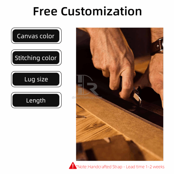 Custom Nylon Canvas watch straps Free Customization