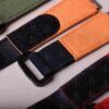 Replacement Richard Mille rm010 055 067 strap canvas nylon orange velcro watch band (4) Custom best material Richard Mille rm nylon canvas elastic strap orange replacement watch bands for Richard Mille RM 035 030 055 011 067 067-02 and more models band online for a discount price