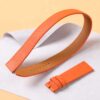 Custom Premium high-end quality calfskin replacement orange leather Hermes watch band and Hermes strap for Hermes Cape cod, Heure H, Arceau watches for sale - double wrap and double tour sport watch band online